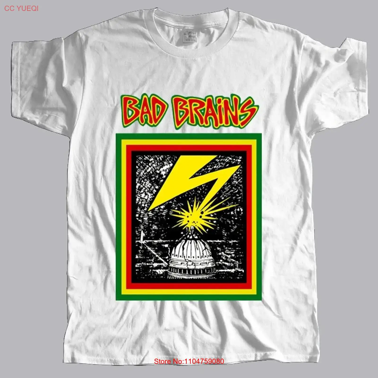 Mens Fashion In 1980S - BAD BRAINS 1980er PUNK HARDCORE T-Shirt