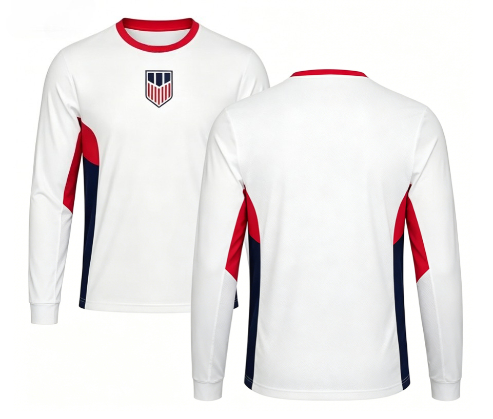 Men'S Fashion 2026 - 2026 Amerikanisches Rundhals-Football-Shirt mit langen Ärmeln,