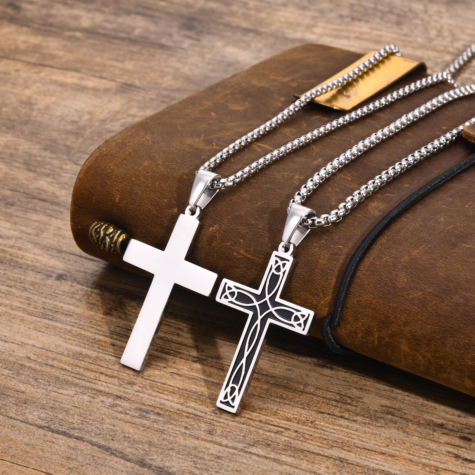 Mens Fashion In The 1930S - Mprainbow Herren-Halsketten mit ethnischem keltischem Kreuz,