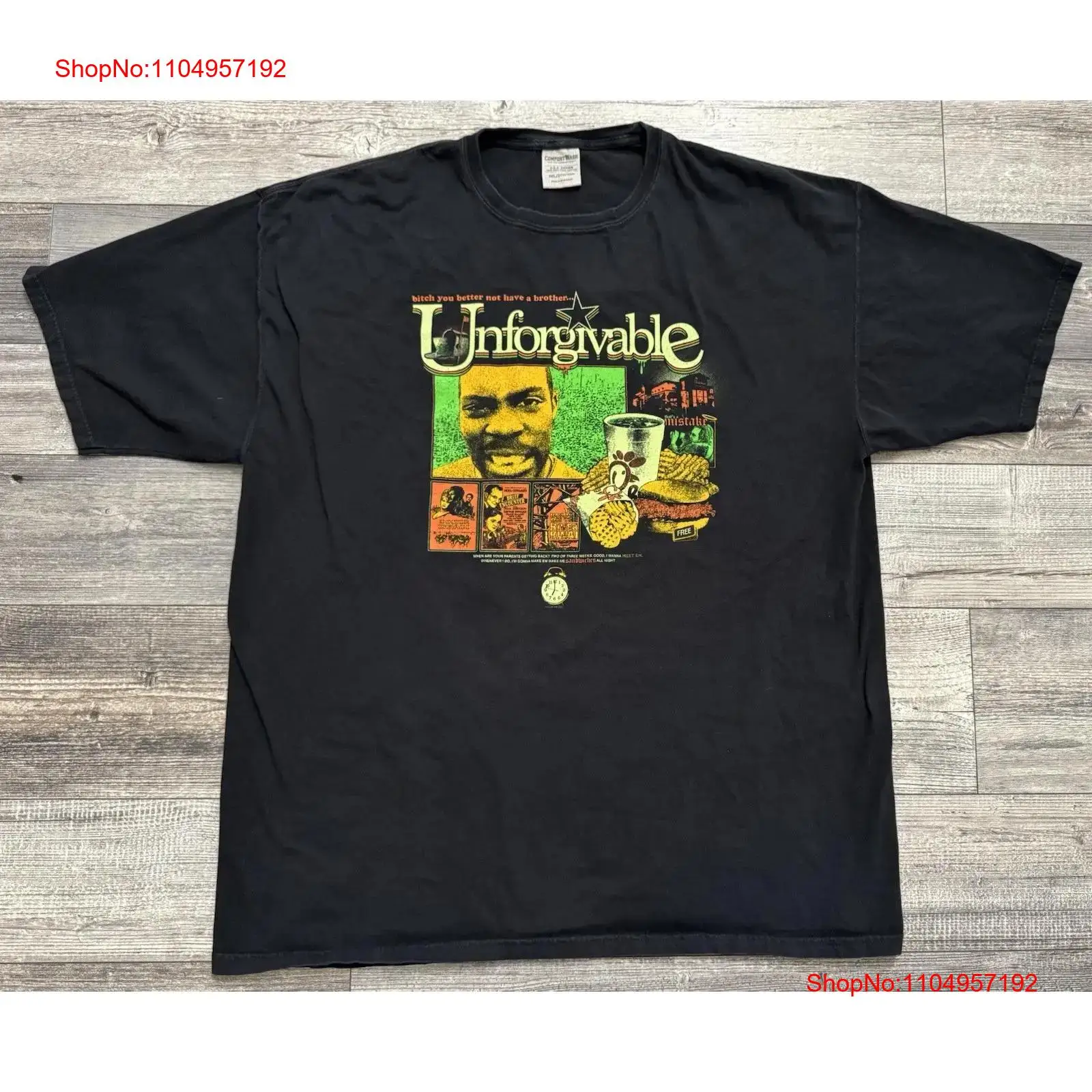 Men Fashion Youtubers - Unforgivable FSG T-Shirt Chicken Sandwich Waffle