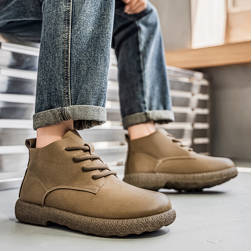 Chelsea Boots Men - Herren-Stiefeletten, braune kurze Stiefel, luxuriöse Schuhe