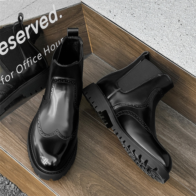 Chelsea Boots Men - Große Größe Herrenmode Party Prom Chelsea