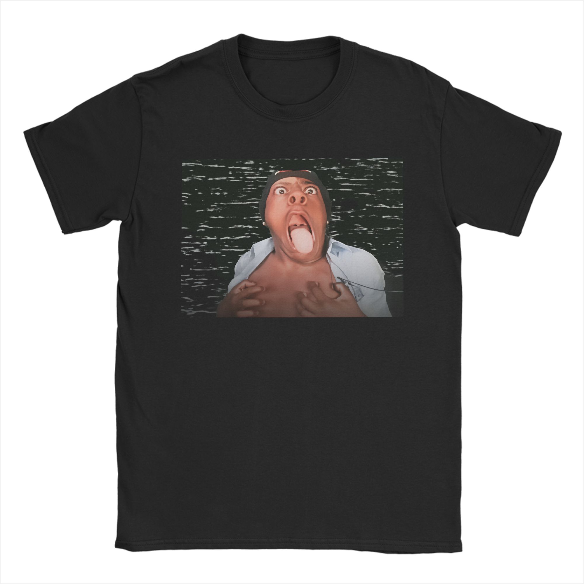 Men Fashion Youtubers - IShowSpeed ​​YouTuber Funny Face Meme Baumwoll-T-Shirt