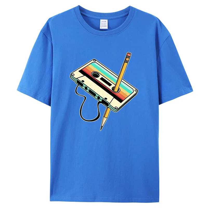 Mens Fashion In 1980S - Retro 1980er Jahre Band Bleistift Grafik