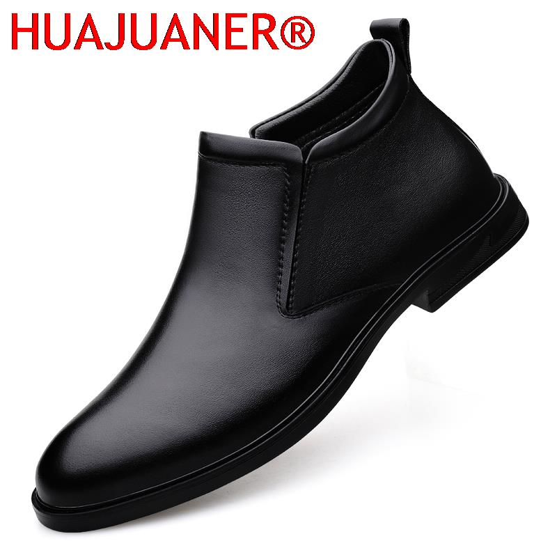 Chelsea Boots Men - Chelsea Stiefel Schwarz männer Kurze Echtes