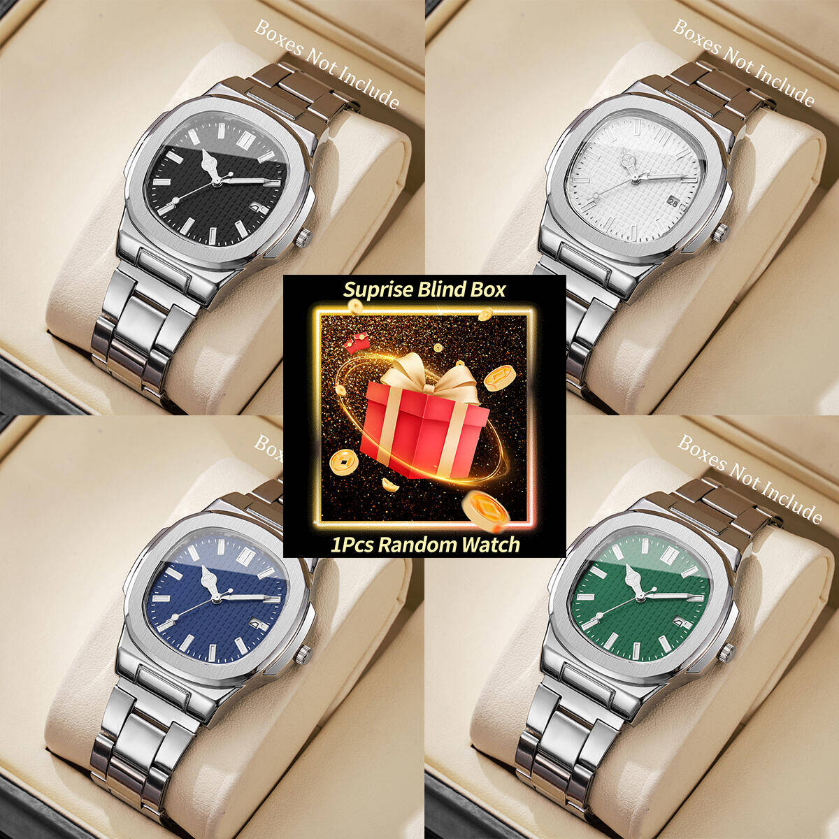Men'S Fashion Box - 1PC Überraschung Mystery Uhr Blind Box-Mode
