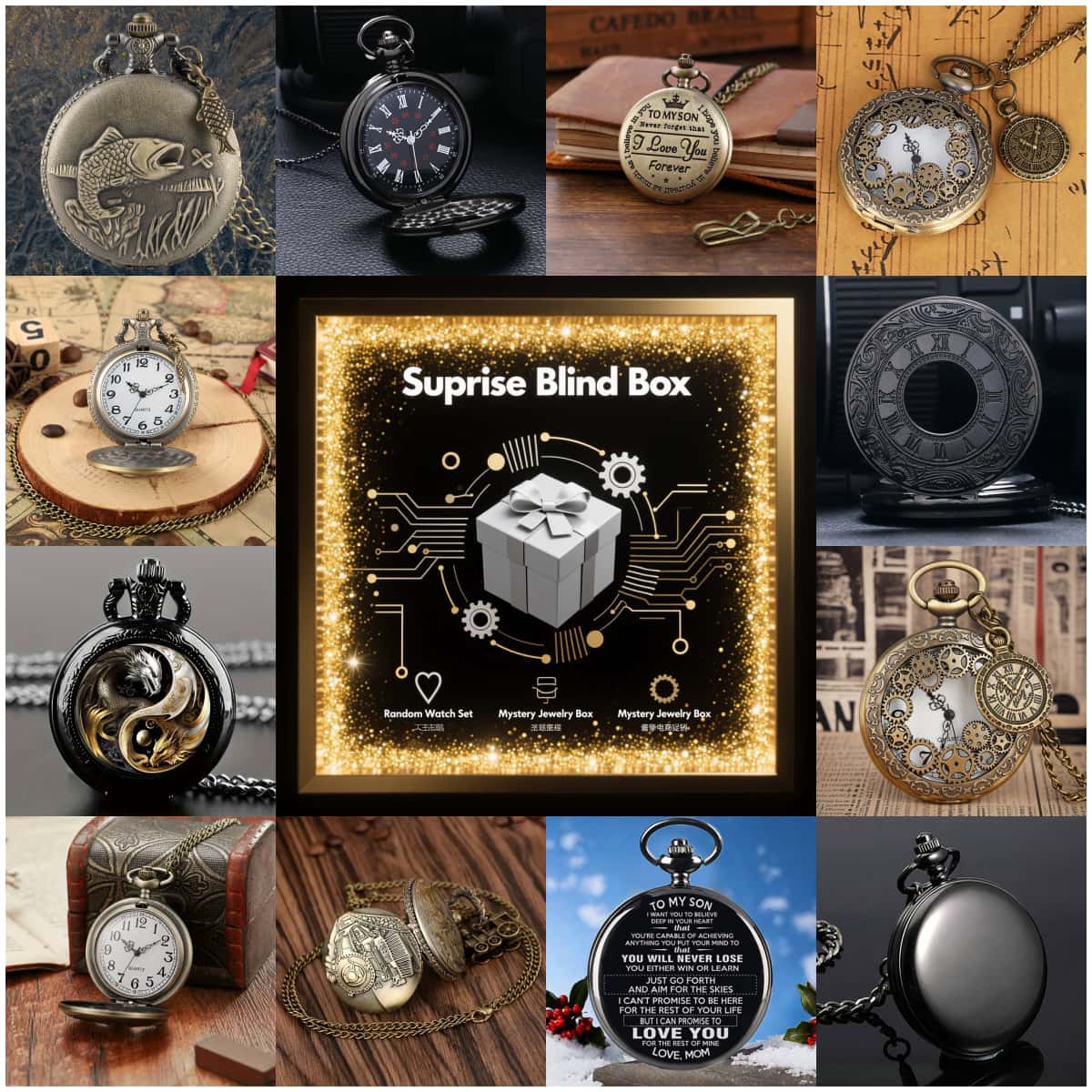 1PC Surprise Mystery Watch Bli – Men'S Fashion Box Bewertung und Preis