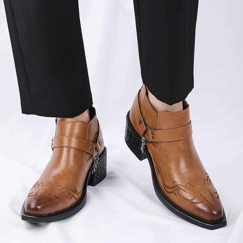 Neue braune/schwarze Stiefel a – Chelsea Boots Men Bewertung und Preis