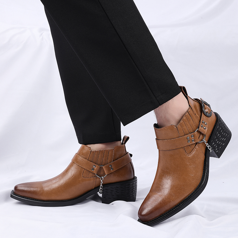 Neue braune/schwarze Stiefel a – Chelsea Boots Men Bewertung und Preis