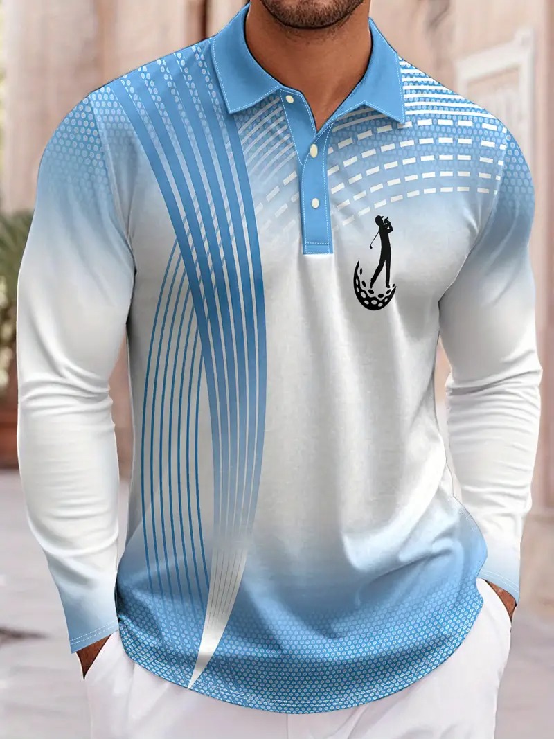 Modisches Geometrisches Muster – Men'S Fashion Golf Clothing Bewertung und Preis