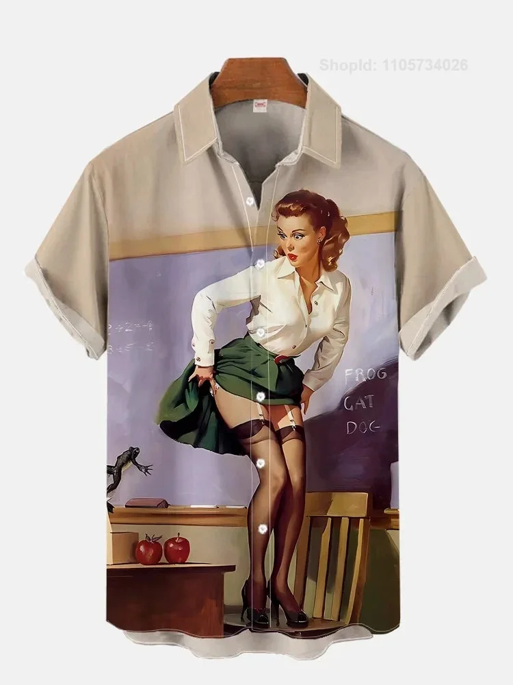 Vintage Pin-Up-Girl-Poster aus – Mens Fashion In 1980S Bewertung und Preis
