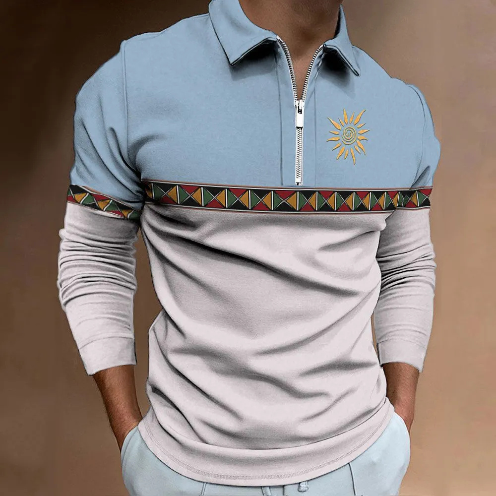 Herren Poloshirts Retro Color  – Men'S Fashion Golf Clothing Bewertung und Preis