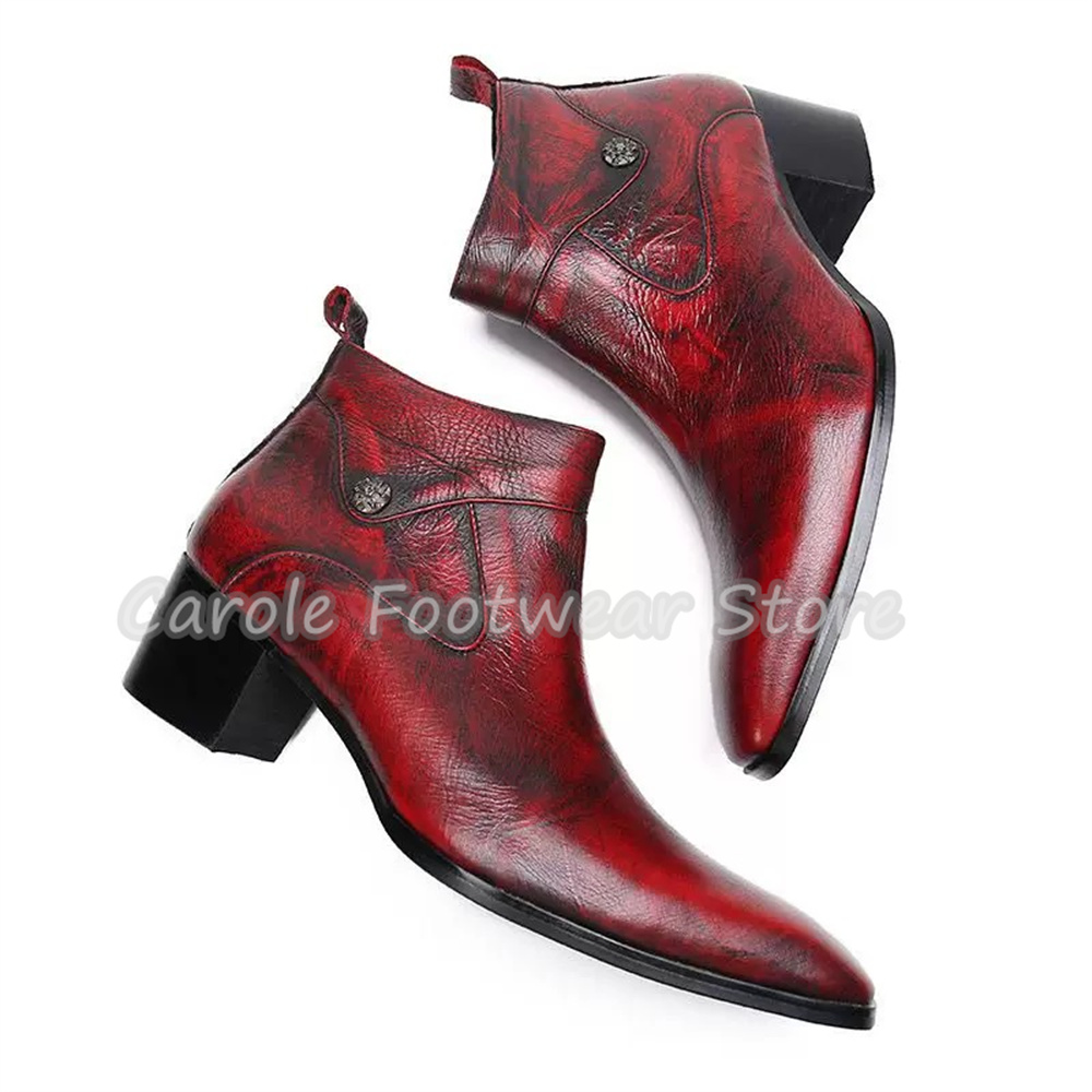 Vintage-Stiefeletten mit eckig – Chelsea Boots Men Bewertung und Preis