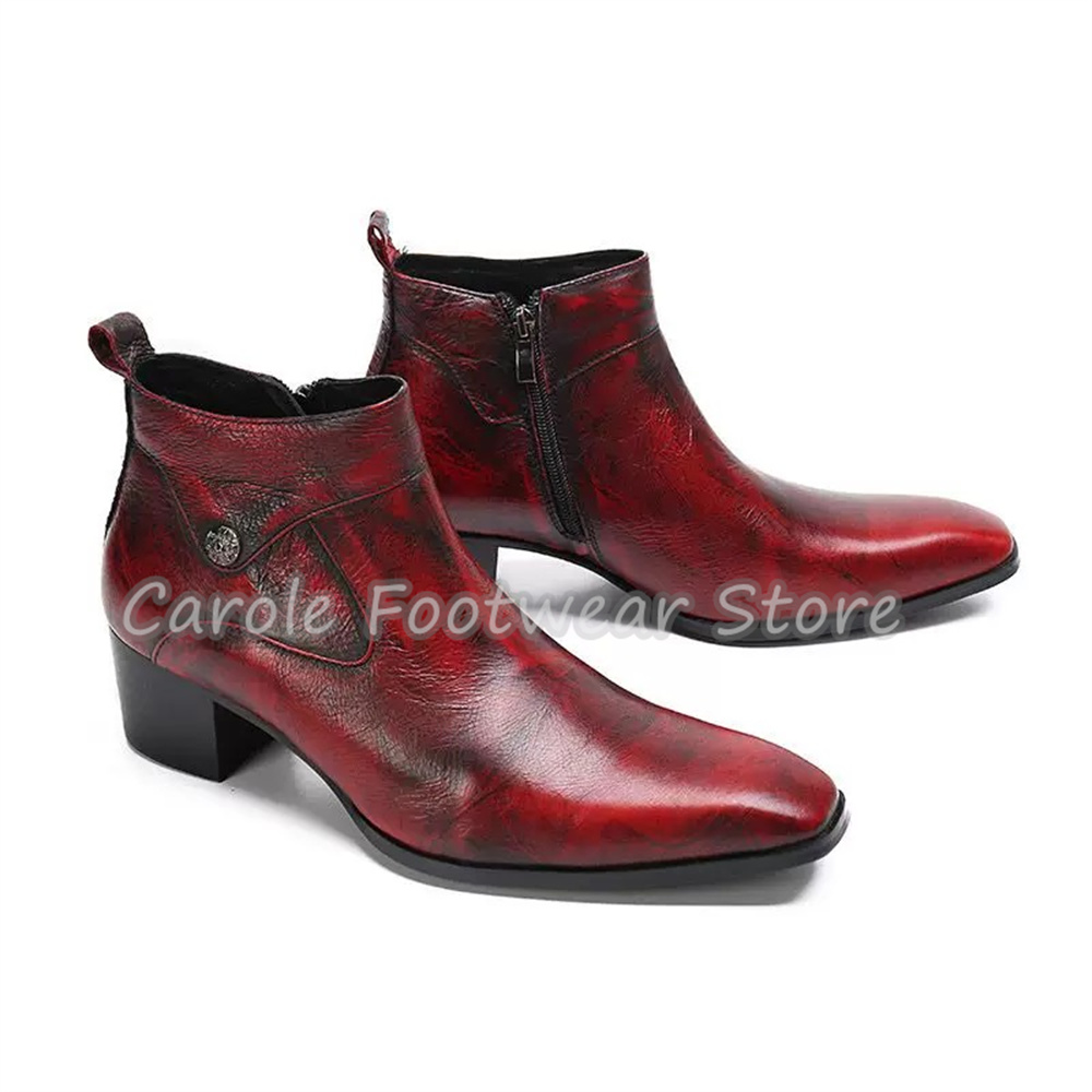 Vintage-Stiefeletten mit eckig – Chelsea Boots Men Bewertung und Preis