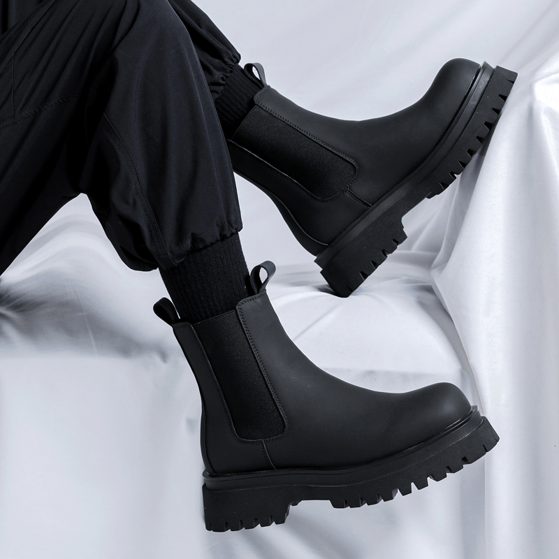2026 Plateau Schwarze High-Top – Chelsea Boots Men Bewertung und Preis